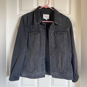 Old Navy Black Denim Jacket, size L